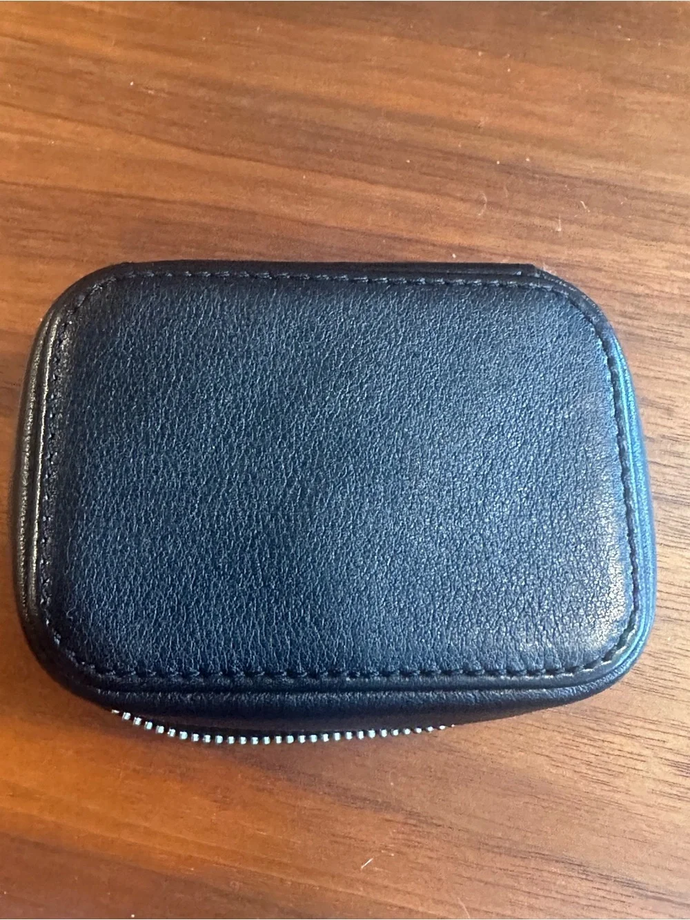 Coach Black Leather Pill Box or Jewelry Box